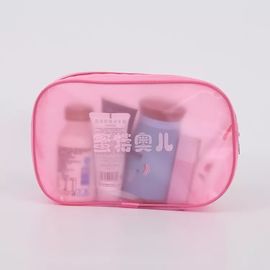 China De roze Plastic Zak van Make-uppvc met Magische Band en Koordambacht het Naaien Oppervlakte leverancier